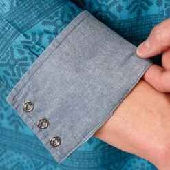 Roper Turquoise And Blue Aztec Print Shirt -Weaver Leather Cowboy Store Screenshot2023 02 22113110