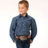 Roper Boy's Aztec Print Shirt