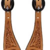 Youth Floral Tooled Spur Straps