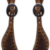 Ladies Chocolate Buckstitched Spur Straps -Weaver Leather Cowboy Store SpurStrap 423 1