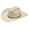 Twister Adult Ivory And Tan Bangora Straw Hat 2 Twister Adult Ivory And Tan Bangora Straw Hat -Weaver Leather Cowboy Store T71820