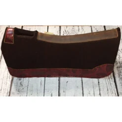 5 Star All Around Saddle Pad- Chocolate/Red Feathers