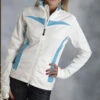 ROPER Women's White/Turq Soft Shell Jacket -Weaver Leather Cowboy Store WEG01892