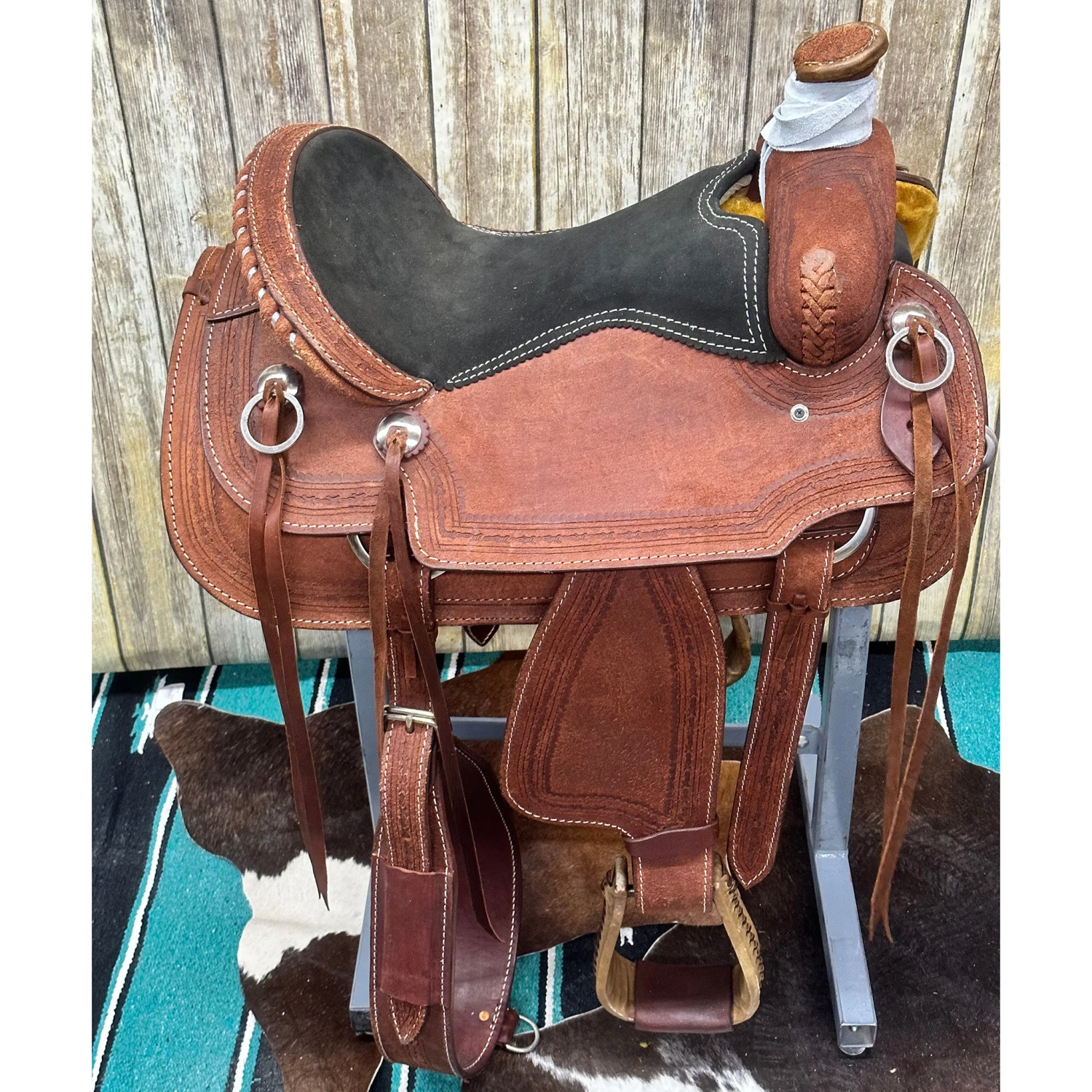 Paul Taylor 16.5 Inch Roping Saddle 4 Paul Taylor 16.5 Inch Roping Saddle - Image 2