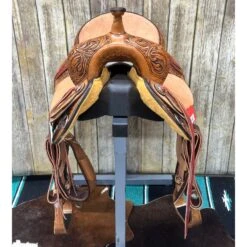 Paul Taylor 15 Inch Floral Barrel Saddle 8 Paul Taylor 15 Inch Floral Barrel Saddle -Weaver Leather Cowboy Store barrelfront 2038d3f2 1ec4 43cb bc55 cf0a7013dd9a