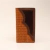 Basketweave Leather With Hair On Inlay Rodeo Wallet