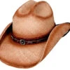 Montecarlo Hats Trail Boss Natural Hat -Weaver Leather Cowboy Store bullhide 2529 P