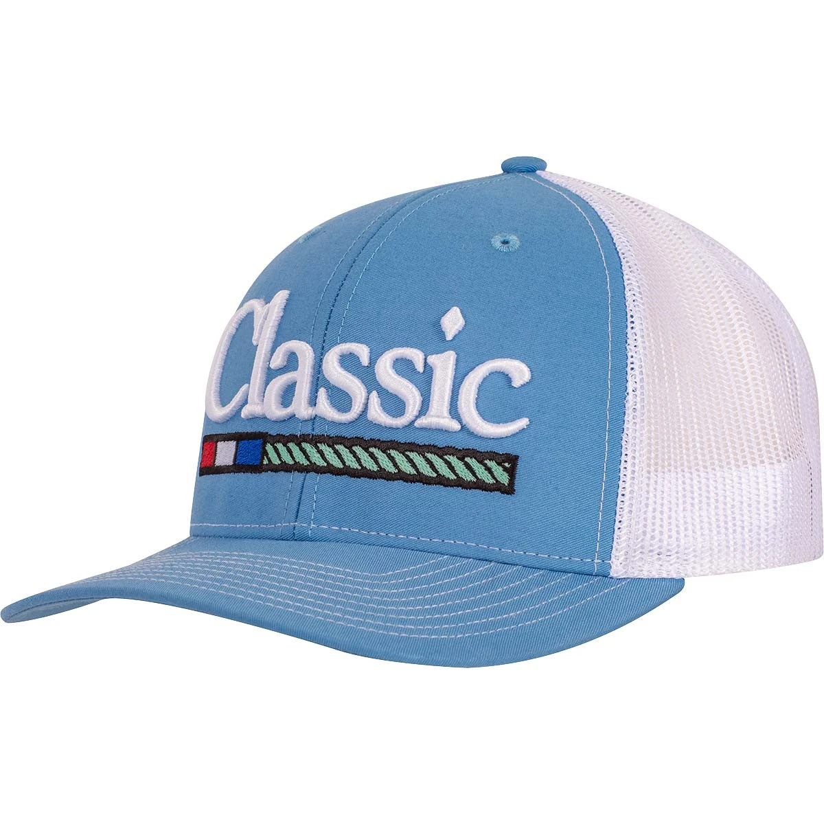 Classic Equine Classic Rope Company Blue And White Large Logo Cap 3 Classic Equine Classic Rope Company Blue And White Large Logo Cap