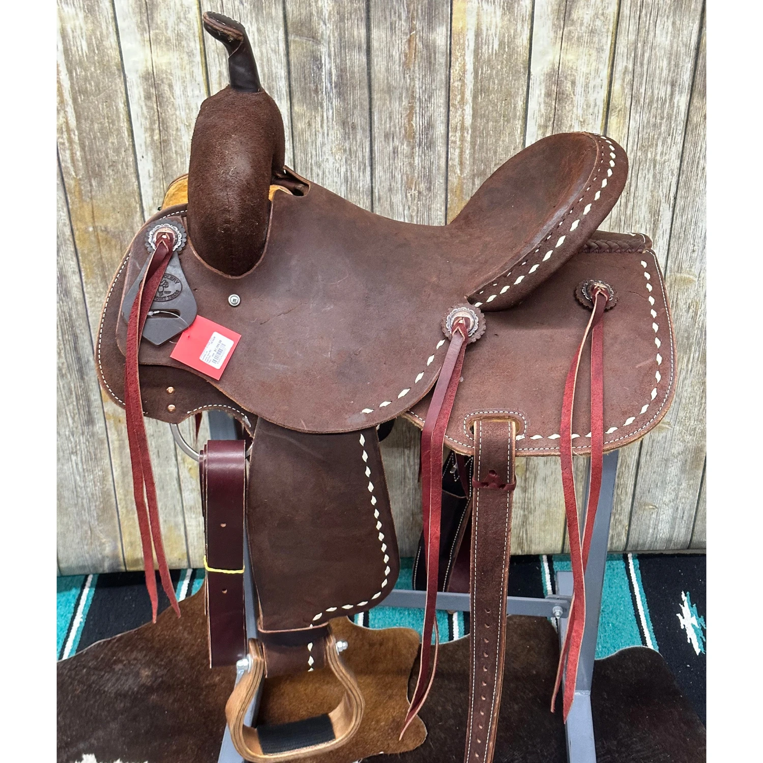 Paul Taylor Chocolate Roughout Barrel Saddle 3 Paul Taylor Chocolate Roughout Barrel Saddle