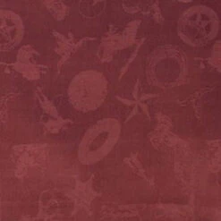 Wyoming Traders Cranberry Cowboy Logo Wild Rag