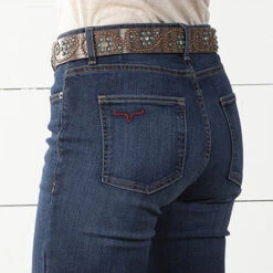 Kimes Ranch-Mid-Rise/Boot Cut/Slim Fit Ladies Jeans-Chloe -Weaver Leather Cowboy Store close