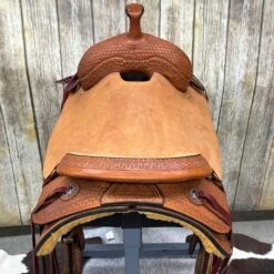 HR Saddlery 17 Inch Ranch Cutter Saddle -Weaver Leather Cowboy Store cutterback