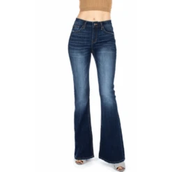 KanCan Dark Wash Flare Jean -Weaver Leather Cowboy Store dark kancan front