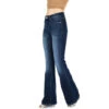 KanCan Dark Wash Flare Jean 1 KanCan Dark Wash Flare Jean -Weaver Leather Cowboy Store dark wash KanCan side