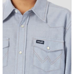 Wrangler Kids Chambray Shirt -Weaver Leather Cowboy Store download 17