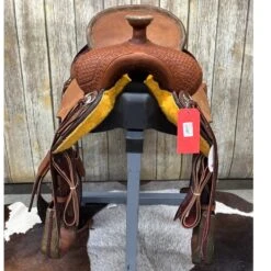 HR Saddlery 16 Inch Modified Draft Association Saddle 8 HR Saddlery 16 Inch Modified Draft Association Saddle -Weaver Leather Cowboy Store draftfront