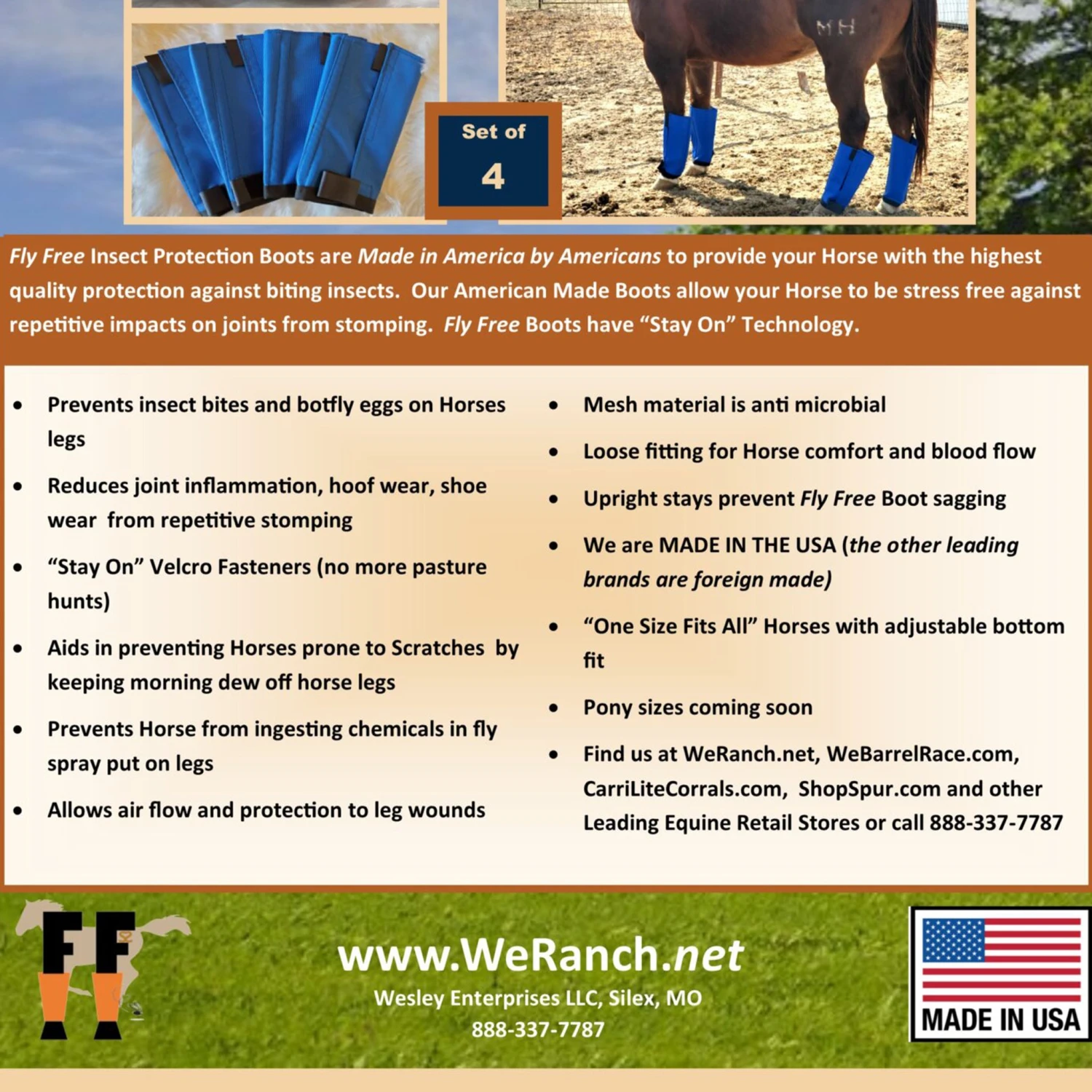 Fly Free Insect Protection Boots - Orange 4 Fly Free Insect Protection Boots - Orange - Image 2