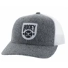Hooey High Profile Grey/White Cap-Hooey Patch -Weaver Leather Cowboy Store greyhooey