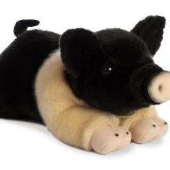 Aurora Miyoni Plush Hampshire Pig 8 Aurora Miyoni Plush Hampshire Pig -Weaver Leather Cowboy Store hampshirepig2