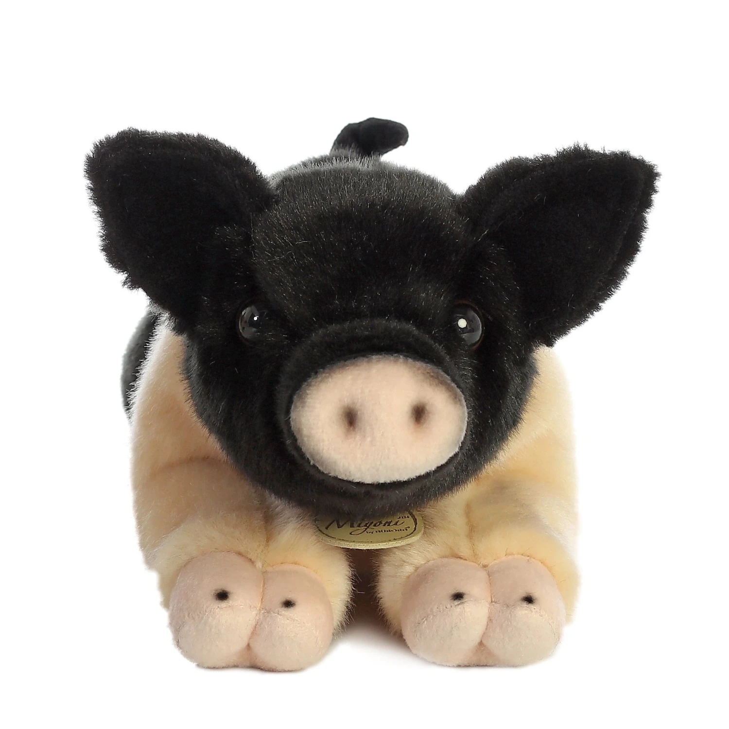 Aurora Miyoni Plush Hampshire Pig 4 Aurora Miyoni Plush Hampshire Pig - Image 2
