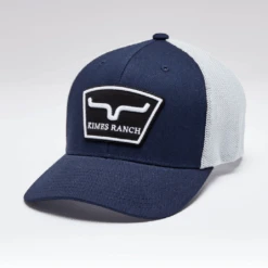 Kimes Ranch Hardball Trucker Cap -Weaver Leather Cowboy Store hardball 110 trucker navy f 900x 1