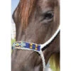Professional's Choice Professional Choice- White Braided Cowboy Halter With A Royal Beaded Nose Band