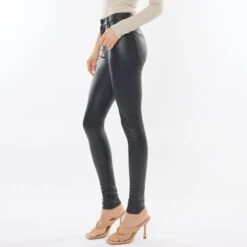 KanCan Black Faux Leather Skinny -Weaver Leather Cowboy Store kc2012bk 4 1