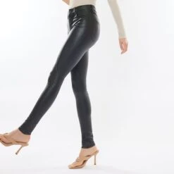 KanCan Black Faux Leather Skinny -Weaver Leather Cowboy Store kc2012bk 5 1