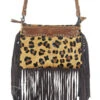 Women's Leopard Hide Fringe Cross Body Purse -Weaver Leather Cowboy Store medium TZJXptnKQ3uvrBjsu1eE ADBG362