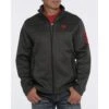 Cinch Charcoal And Red Jacket -Weaver Leather Cowboy Store mwj1570001 1 2265 detail