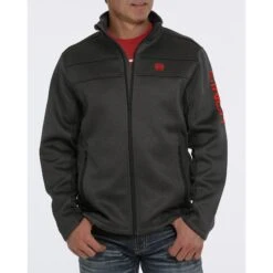 Cinch Charcoal And Red Jacket