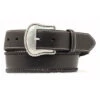 Nocona Men's Black Lace Edging Belt -Weaver Leather Cowboy Store n2475601