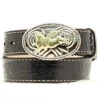 Kid's Bull Buckle With Black Belt -Weaver Leather Cowboy Store n4410401