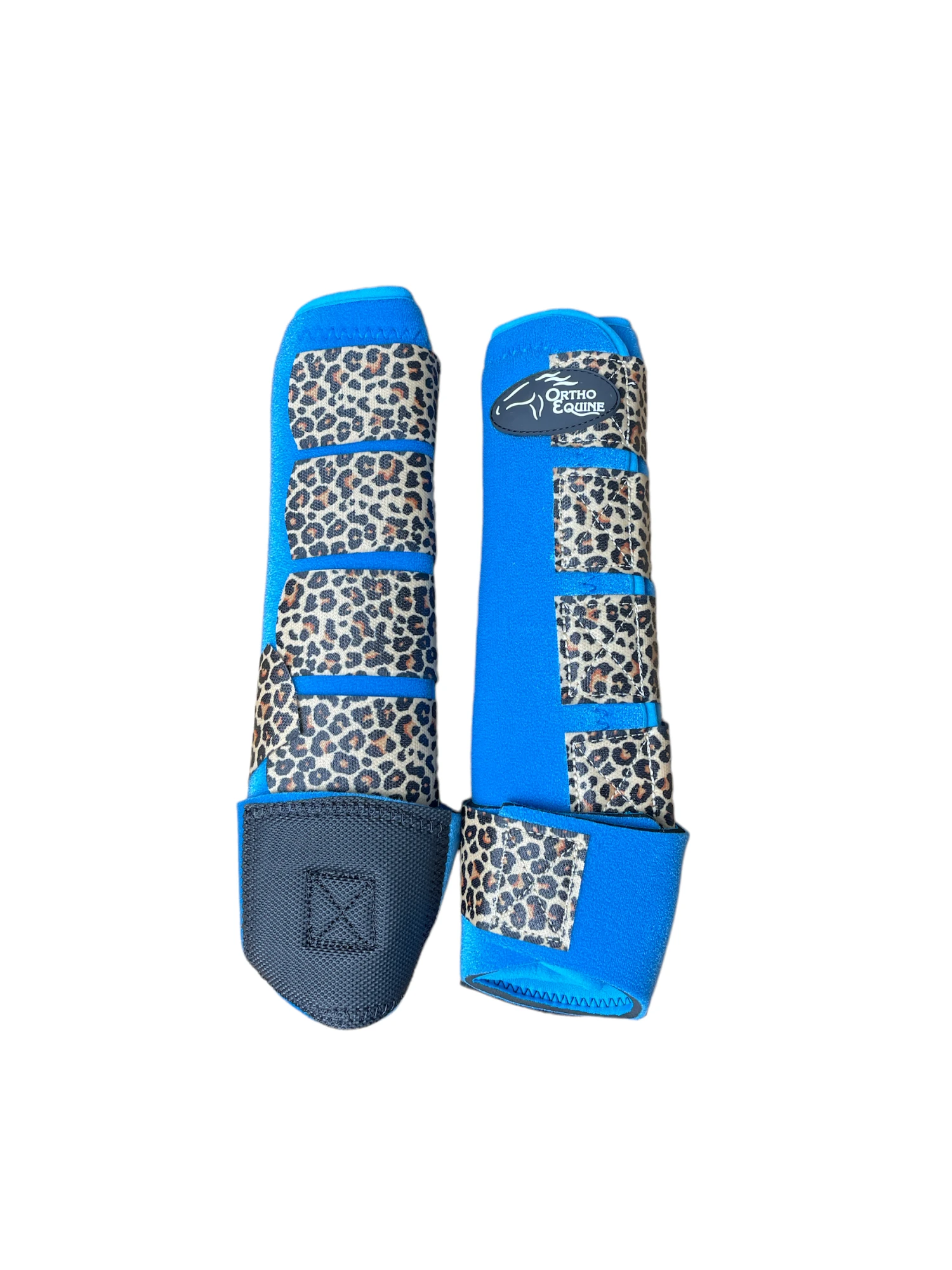 Ortho Equine Hind Teal & Cheetah Complete Comfort Boot 3 Ortho Equine Hind Teal & Cheetah Complete Comfort Boot