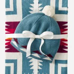 Pendleton Knit Baby Blanket And Beanie Gift Set