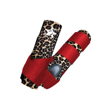5 Star Black Red And Cheeta Front Boots 3 5 Star Black Red And Cheeta Front Boots