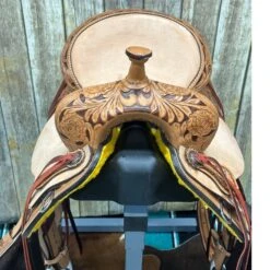 Paul Taylor 14 Inch Rose Barrel Saddle -Weaver Leather Cowboy Store rosefront