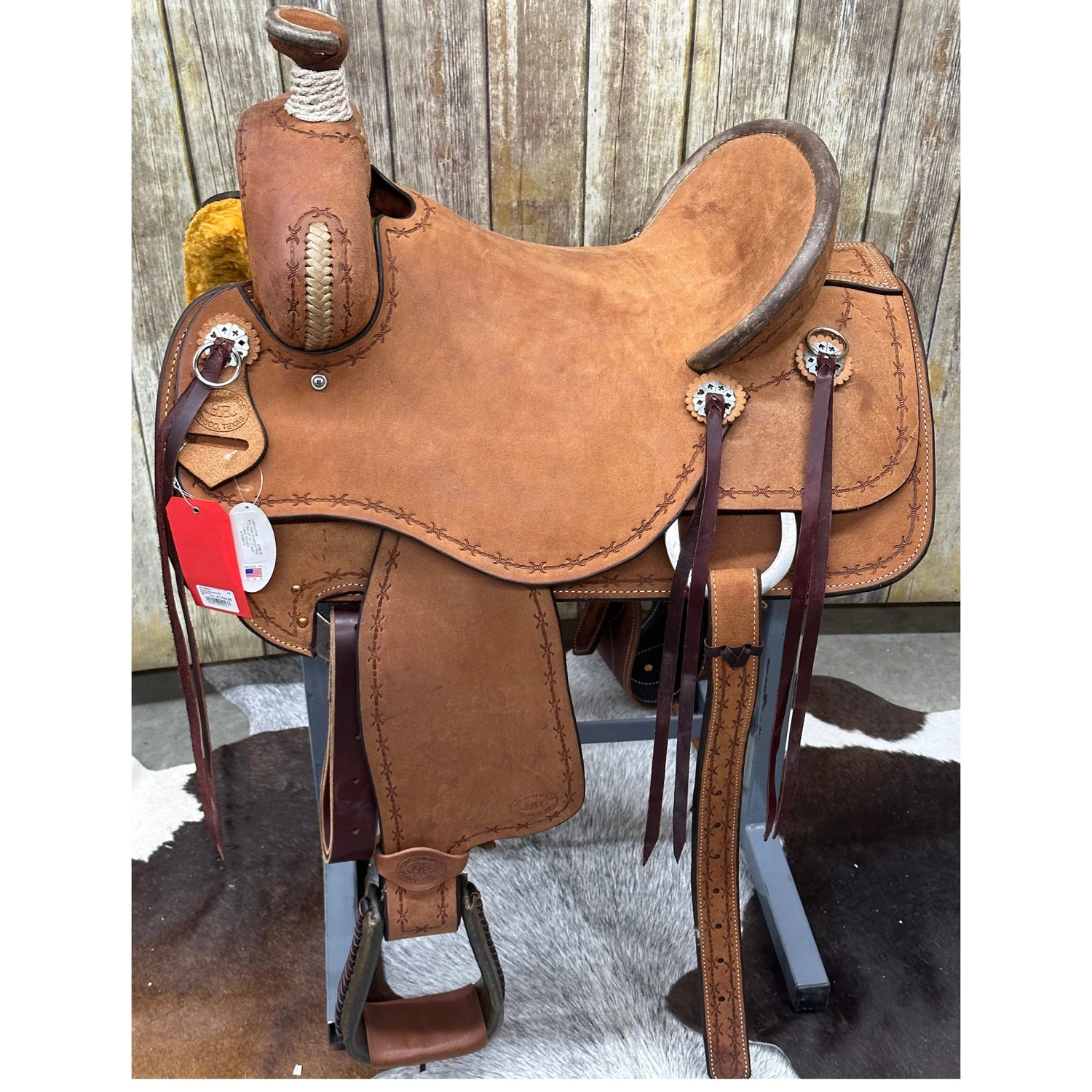 HR Saddlery 16 Inch Roughout Association Saddle 3 HR Saddlery 16 Inch Roughout Association Saddle