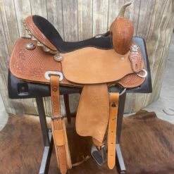HR Saddlery 16 Inch Barrel Saddle -Weaver Leather Cowboy Store side 5654f890 6312 472f acf6 e20fc24143fc