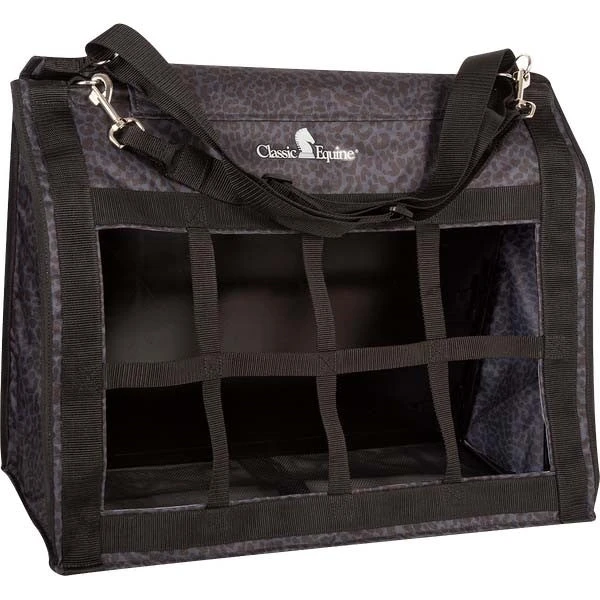 Classic Equine Black Leopard Top Load Hay Bag 3 Classic Equine Black Leopard Top Load Hay Bag
