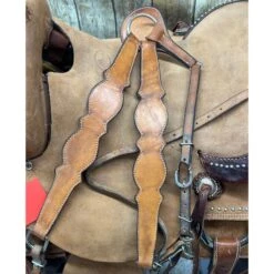 Used 16 Inch Pines Ranch Cutter Saddle 13 Used 16 Inch Pines Ranch Cutter Saddle -Weaver Leather Cowboy Store used254breastcolor