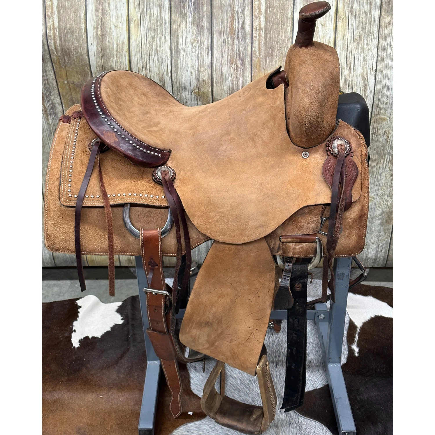 Used 16 Inch Pines Ranch Cutter Saddle 6 Used 16 Inch Pines Ranch Cutter Saddle - Image 4
