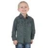 Wrangler Boy's Denim Western Long Sleeve Shirt -Weaver Leather Cowboy Store ww 18sp BS1039W 1